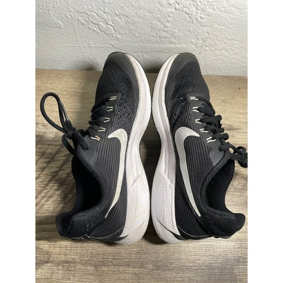 NIKE WOMENS ZOOM RUNNING LOW TOP PEGASUS 34 SIZE 6.5 LACES SNEAKER COLOR BLACK - Picture 3 of 6